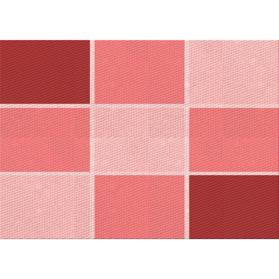 Ahgly Company Machine Washable Indoor Rectangle Transitional Pastel Pink Area Rugs, 2' x 5'