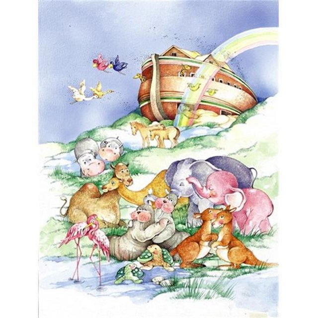 Carolines Treasures APH0229GF Noahs Arche Drapeau Jardin Taille