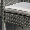 thumbnail image 2 of Estelle Outdoor Wicker Dining Chairs with Cushions, Set of 2, Grey, Silver, 2 of 7