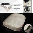 thumbnail image 3 of TIANLAIMEI Car Seat Cover Front Bottom Cover Full Surround Leather Cushion Pad Mat Protector, 3 of 7