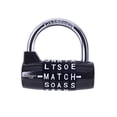 thumbnail image 1 of Gym Lock sundopt, combinación negra de 5 letras y 5 dígitos, 1 of 9
