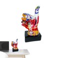 thumbnail image 4 of Hand Sculpture, Unique Hand Resin Statue, Abstract Art Sculpture Colorful Thumbs Peace Figurines, Acting Signal Table Sculpture for Shelf Desk, 4 of 9