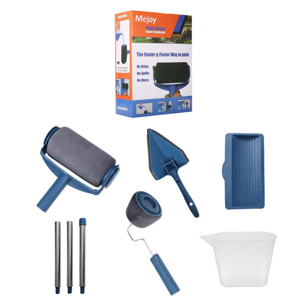 Roller Paint Brush Set Of Five Telescopic Design Save Time And Avoid