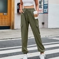 thumbnail image 2 of Casual Long TrousersSkin Friendly Elastic Waist Women Casual Trousers Drawstring Closure Cinched Cuff 4 Pockets For School ANGGREK Otros, 2 of 6