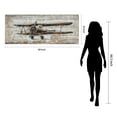 thumbnail image 6 of Empire Art Direct "Model Airplane" Wall Art Metallic Handed Painted Rugged Wooden Blocks Wall Sculpture, 6 of 9