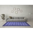 thumbnail image 3 of Ahgly Company Indoor Rectangle Abstract Blue Modern Area Rugs, 8' x 10', 3 of 4
