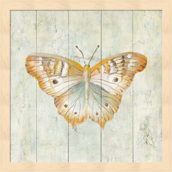 Metaverse Danhui Nai 'Natural Flora VII' Natural Wood Deep Box Framed Art