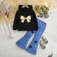 thumbnail image 2 of Hessimy Toddler Boys Girls Spring Summer 2Pcs Long Sleeve Soft Comfy Sleepwear Pajamas Tops Pants Casual Homewear, Lounge In Style(N,2-3 Years), 2 of 4