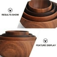 thumbnail image 4 of 2pcs Wooden Salad Bowl Rice Bowl Wooden Spoon for Home and Restaurant Use, 4 of 8