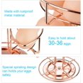 thumbnail image 6 of Spiral Design Metal Egg Skelter Dispenser Rack, Rose Gold, 6 of 7