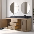 thumbnail image 5 of Vanity Art 72" Double Bathroom Vanity with Sink, Freestanding Bath Storage Cabinet with Black Limestone Top, 5 of 5