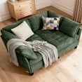 thumbnail image 4 of Advwin 4-Seater Oversized Modular Sectional Sofa with Storage Under Each Seat, Modern Chenille Sectional Couch Sleeper with Extra Wide & Deep Seats for Living Room, Green, 4 of 10