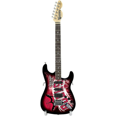 Woodrow Guitars NBA 10 Inch Mini Guitar Collectible Chicago Bulls