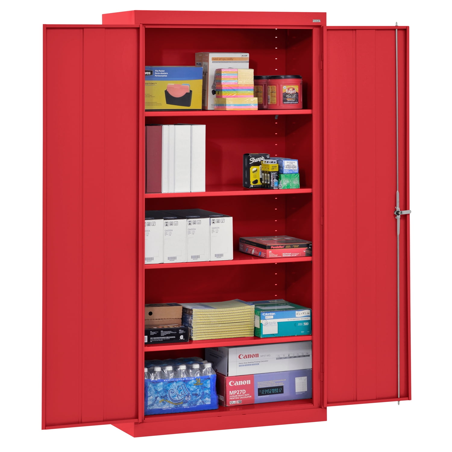 Sandusky Classic Series Welded Steel Garage Storage Cabinet, Red