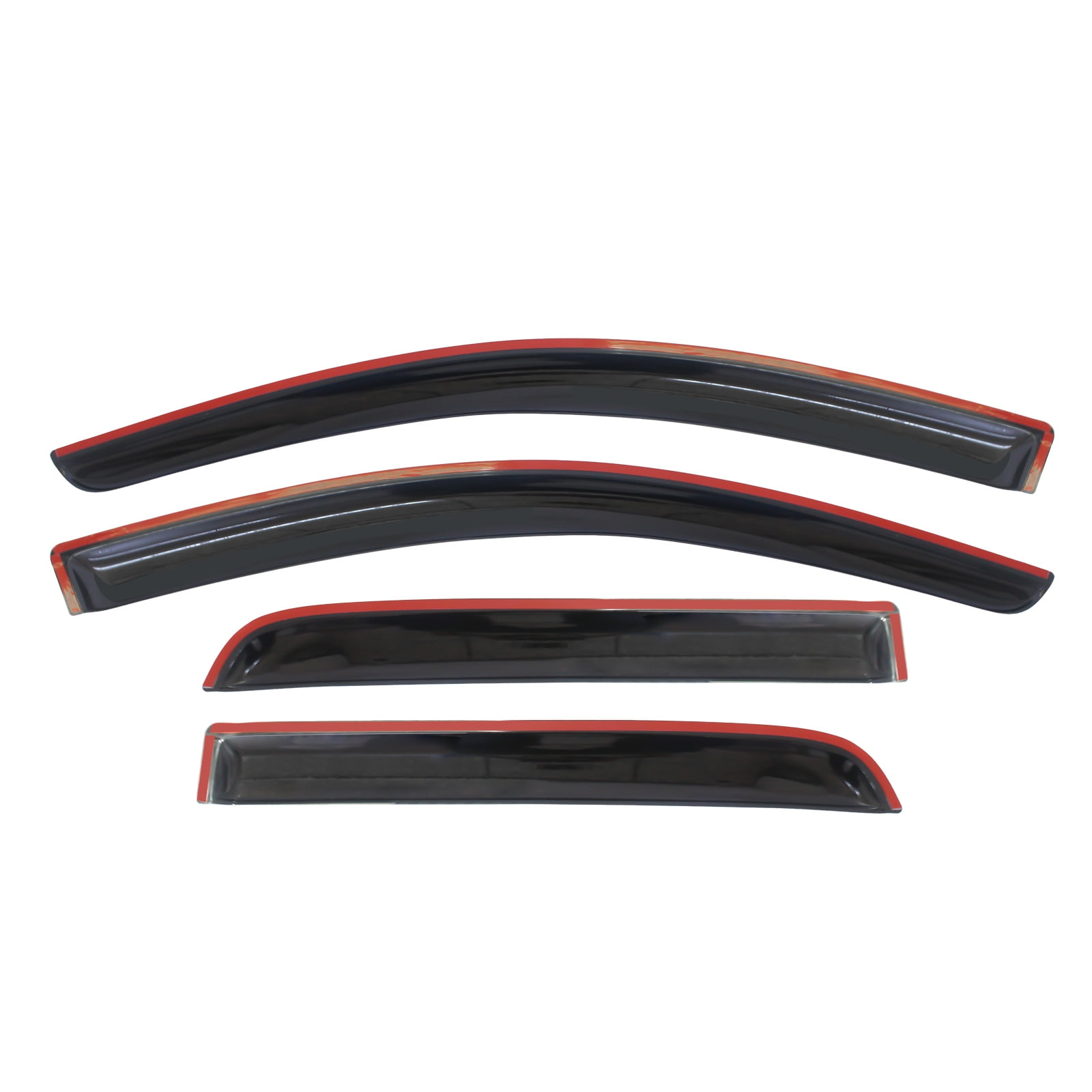 Ikon Motorsports Compatible with 14-23 Mitsubishi Mirage Hatchback Acrylic Window Visors Vent Windshield Deflector Rain Guard 4Pc Set Outside Mount 2014 2015 2016 2017 2018 2019 2020 2021