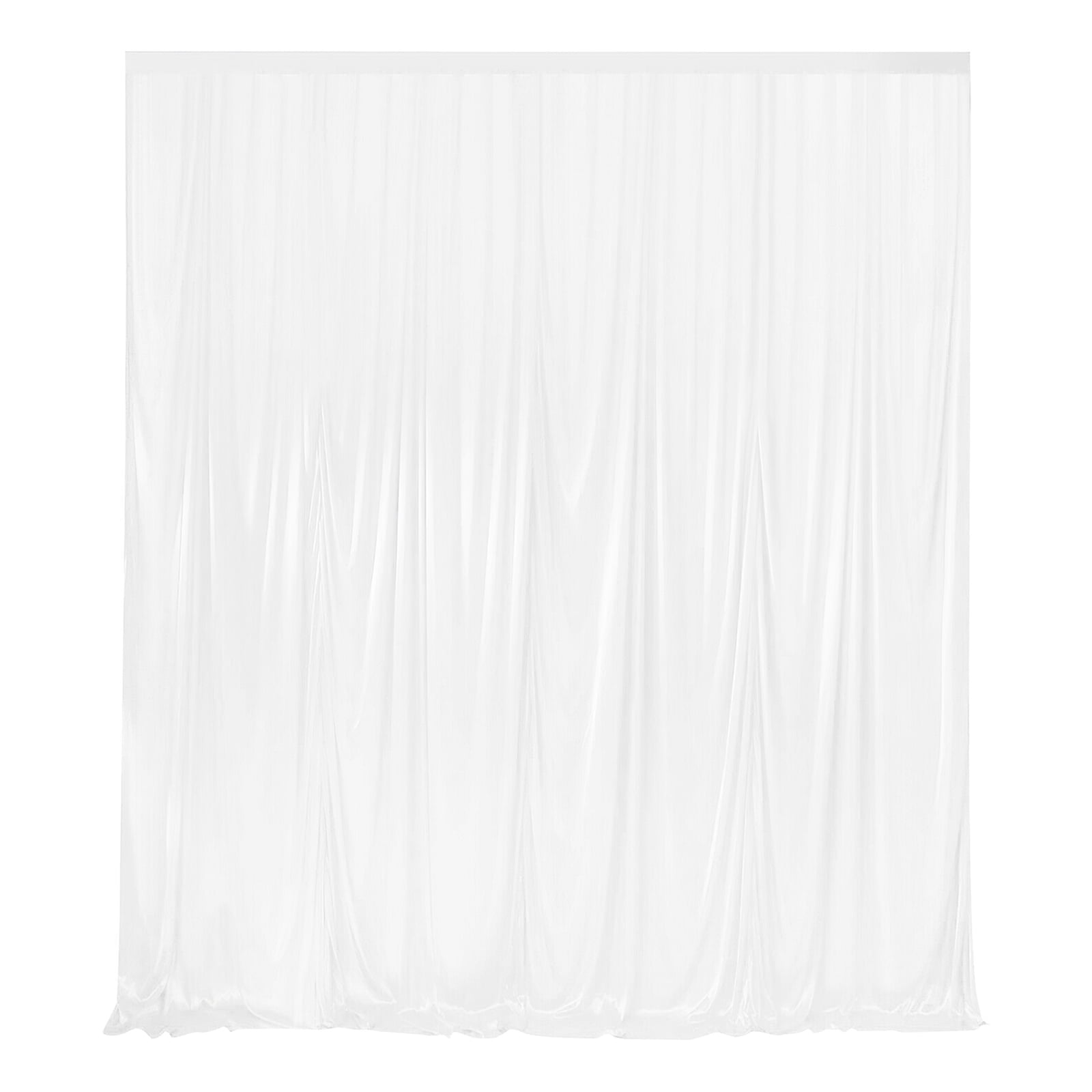 2M X 2M White Stage Wedding Party Backdrop Photography Background Curtains 