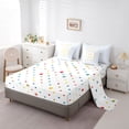 thumbnail image 5 of Feelyou Kawaii Letter B Twin Bedding Sets 7-Piece, Fashion Sequin Print Bedding Comforter Set, Teens Kids Boys Girls Reversible Sheet Sets, Microfiber Bedroom Decor, 5 of 8