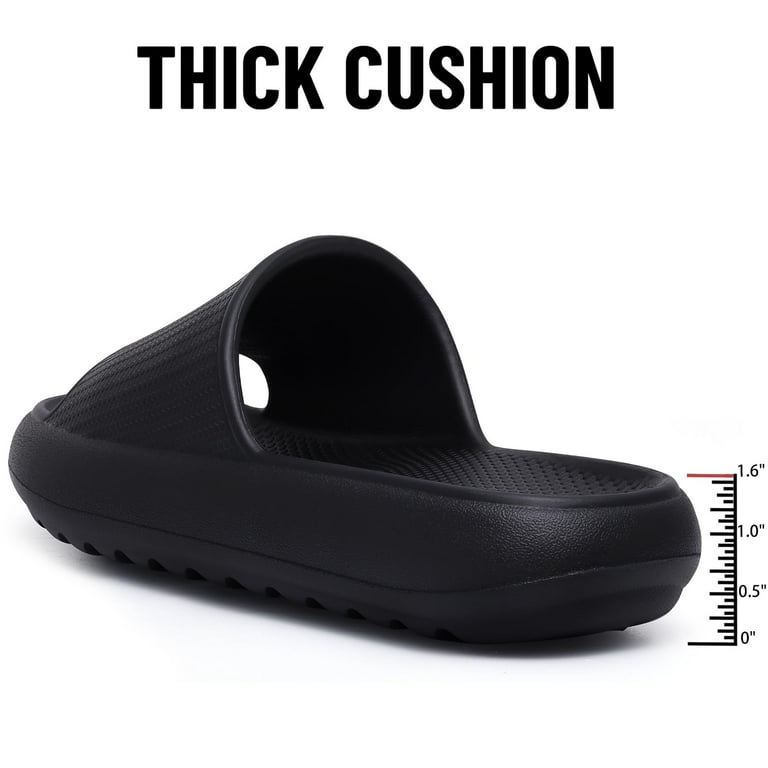 Cushion Slide Black Sandals 32 Degrees Unisex Cushion Slide Sandals, Black, S  main image 2