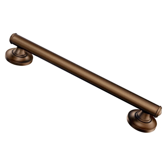 Moen Bathroom Safety 24-Inch Designer Bathroom Grab Bar with Curled Grip, Old World Bronze