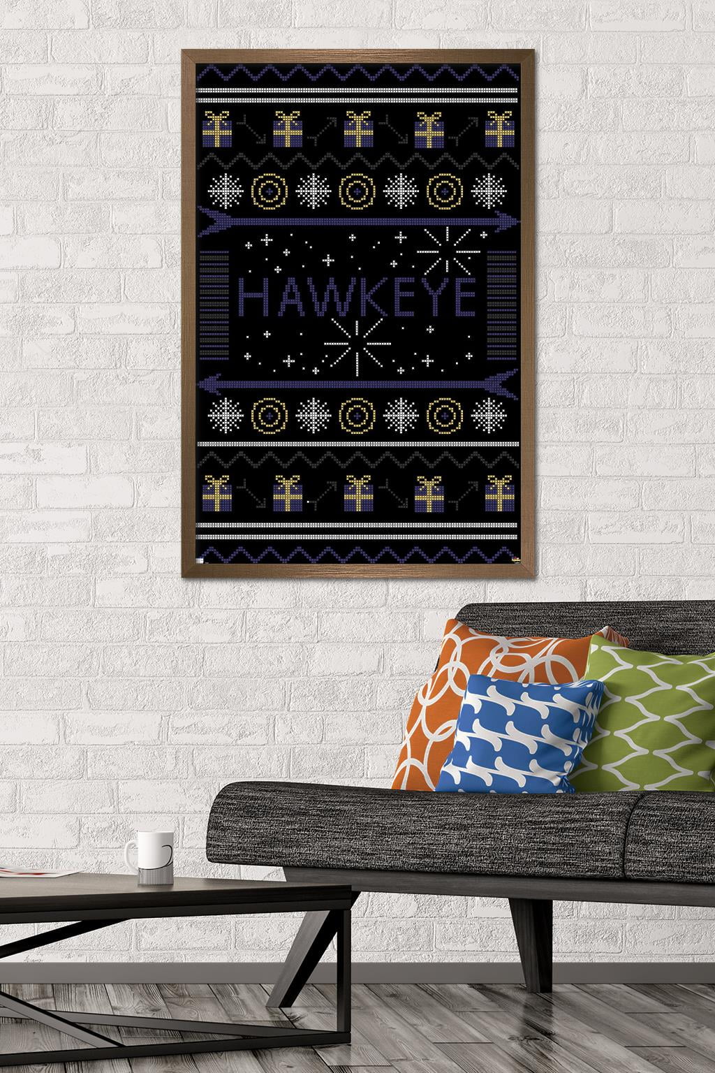 Marvel Hawkeye - Hawkeye Sweater Wall Poster, 22.375" x 34", Framed