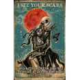 thumbnail image 1 of Nightmare Before Christmas Jack Skellington and Sally Tin Metal Sign I See Your Scars Inspirational Quotes Home Living Decor Wall Decor Art Gift, 1 of 7