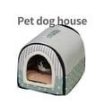 thumbnail image 2 of Hanpanda Four Seasons Portable Cat's House 16 Kinds Printings Semi-enclosed Pet Bed Cat 3d Plush Removable&Washable Villa Tent ShopWise Round, 2 of 22