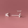 thumbnail image 5 of K-KED 925 Sterling Silver Clear Crystal Butterfly Stud Earrings, 5 of 5