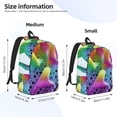 thumbnail image 2 of Naloa Colorful Glitter Dagon Fruit Print Durable Canvas College Rucksack,Laptop Excursion Backpack,Travel Notebook School Backpack,Bookbag For Men Women, 2 of 5