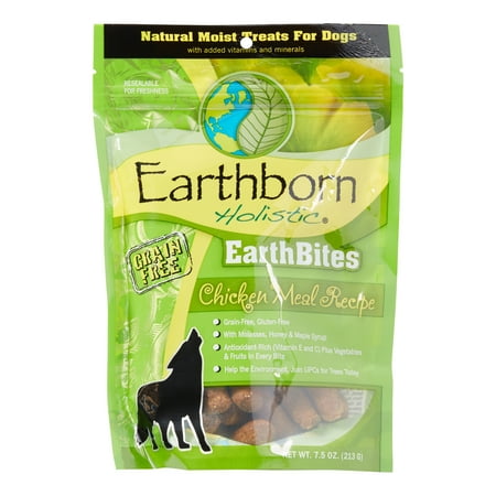 UPC: 0034846722000 | Earthborn Holistic Grain-Free Earthbites Natural Chicken Dry Dog Treats 7.5 oz