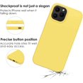 thumbnail image 2 of IBAOLE Étui Compatible avec iPhone 12 Pro Max, Protection en Silicone Antichoc Protection contre les Chutes 6.7 Pouces-Jaune, 2 of 6