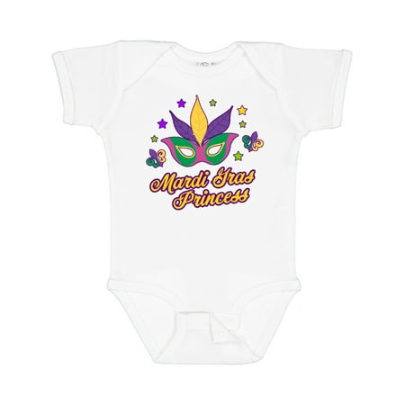 

Inktastic Mardi Gras Princess with Mask and Stars Gift Baby Girl Bodysuit