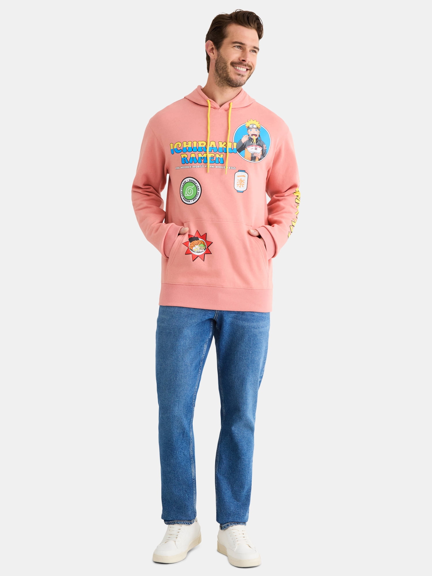 Naruto Men's & Big Men's Graphic Hoodie with Long Sleeves, Sizes XS-3XL