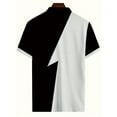 thumbnail image 2 of Mens Luxury Polo Shirts Black Gold Short Sleeve Vintage Casual Wicking Golf Flower T-Shirt Black XL, 2 of 6