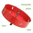 thumbnail image 2 of 125mm/4.9in Bi-Metal Hole Sawing Kit Steel Drill Hole Cutter con, 2 of 6