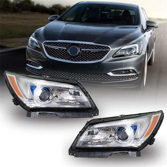 labwork Headlight Assembly Replacement for Buick LaCrosse 2014-2016 Headlights Halogen Type LED Set Driver ＆ Passenger Side