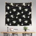 thumbnail image 2 of Pofeuu Rose Flowers Print Wall Tapestry Decoration Wall Hanging Tapestry 60 x 51 Inch, 2 of 6
