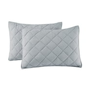 Better Homes & Garden Diamond Gauze Sham, Silver, Standard, 2 count