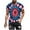 Blue A, variant on Mens Tie Dye T Shirt Short Sleeve Round Neck Shirts Summer Muscle Gym Tops Casual Quick Dry Workout Athletic Bodybuilding Cotton Tee