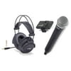 Samson Go Mic Wireless System Q8 Microphone and SR880 Closed-Back Headphones Bundle