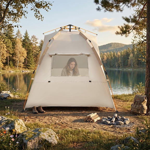 1pcs Automatic Instant Pop Up Tent for Camping Tent Waterproof UV Protect For Family Camping, Traveling, Fishing, Excursions, Parties, Hiking, Festivals, Backyard, Sleepovers