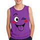 thumbnail image 2 of Camisolas de cuello redondo para niños pequeños y niños a la moda, lindas camisetas con estampado degradado, parte inferior suave sin mangas, camisetas para niñas, 2 of 6