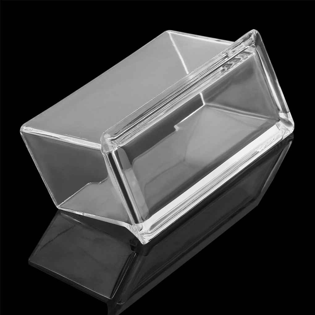 Clear Desktop Business Card Holder Display Stand Acrylic Plastic