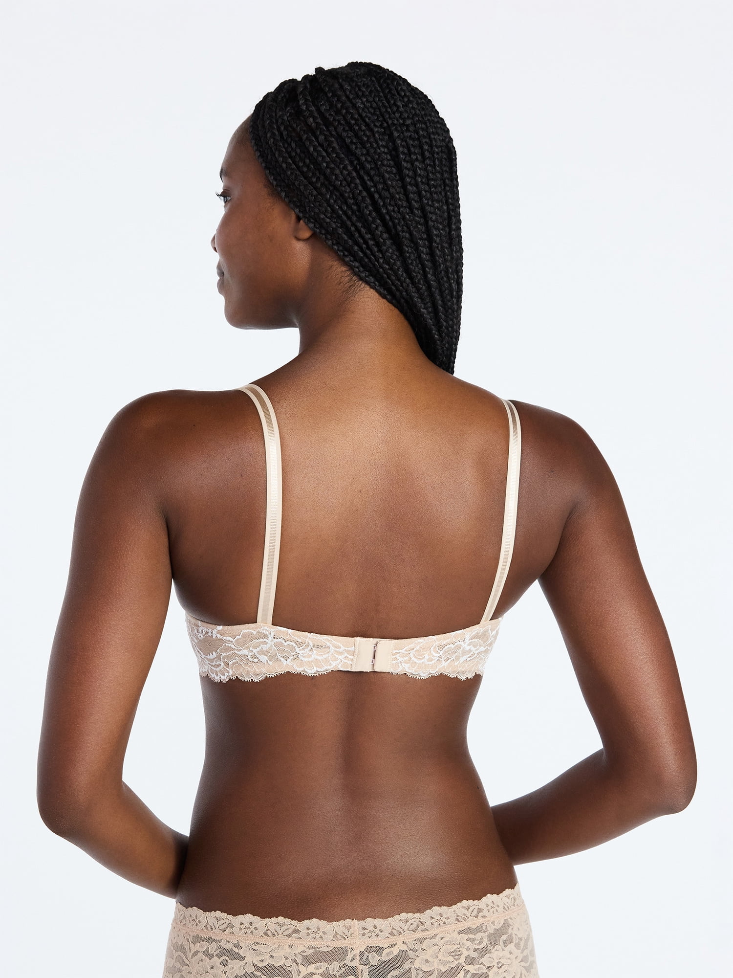 Joyspun Women's Two-Tone Lace Push-Up Bra, Sizes 34A-36DD