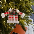 thumbnail image 2 of JeashCHAT Mini Knitted Christmas Clothes Hanging Ornaments, Christmas Tree Decorations Soft Sweater Pendant with Bow Pine Needles Berries Pinecones, Xmas Holiday Party Decor, 2 of 6