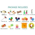 thumbnail image 5 of 32 PCS Cat Toys Kitten Toys, Variety Catnip Toys with Rainbow Tunnel Interactive Cat Feather Teaser Spring Toy Set for Cat, Kitty, 5 of 8