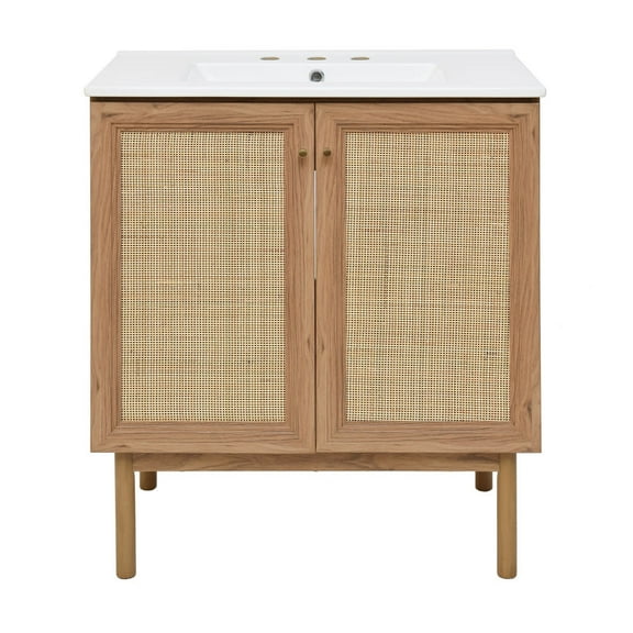 Swiss Madison Sm-Bv664-3 Classe 30" Free Standing Single Basin Vanity Set - Golden Oak /