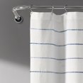 thumbnail image 5 of Lush Decor Ombre Stripe Yarn Dyed Cotton Shower Curtain, 72x72, Gray/Multi, Single, 5 of 11