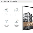 thumbnail image 4 of MCS Trendsetter Poster Frame, 24 X 30-Inch, Black, 4 of 8