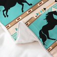 thumbnail image 5 of YST 100% Organic Cotton Aztec Duvet Cover Twin Size African Tribal Horse Cowboy Bedding Set Farm Animals Ethnic Tribe Arrow Comforter Cover Southwest Exotic Style Room Decor, 5 of 6