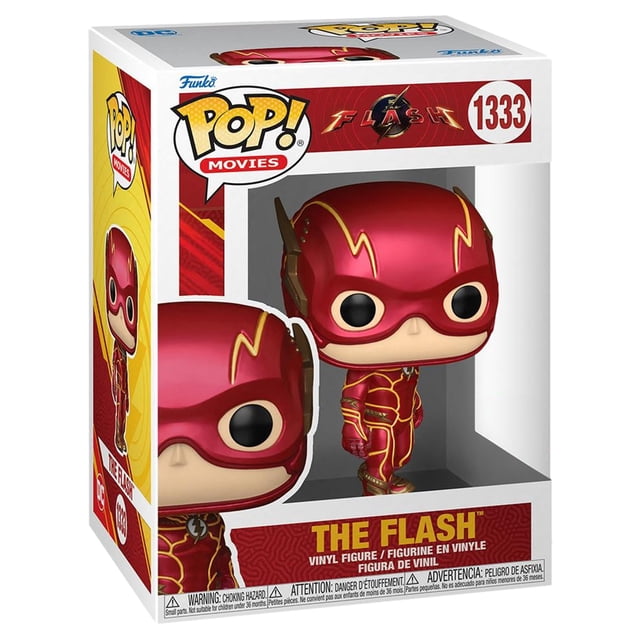 ¡Funko Pop! Películas: The Flash (2023) Figura de vinilo exclusiva multicolor edición especial metálica n.° 1333